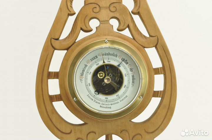 Старинные барометр + термометр Германия