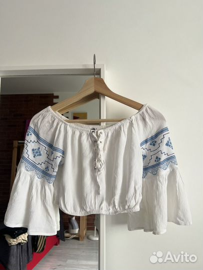 Топ с рукавами бохо