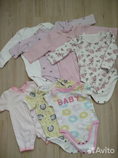 Вещи пакетом на девочку 62-68