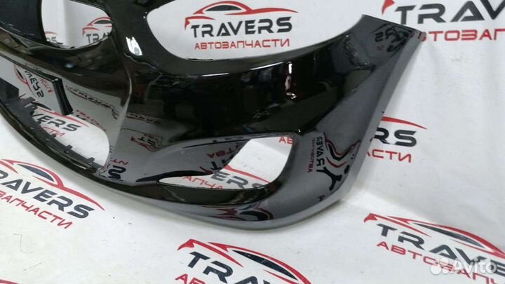 Бампер перед. Hyundai Solaris с 10г.черный MZH