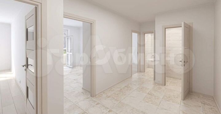 2-к. квартира, 57,5 м², 4/17 эт.