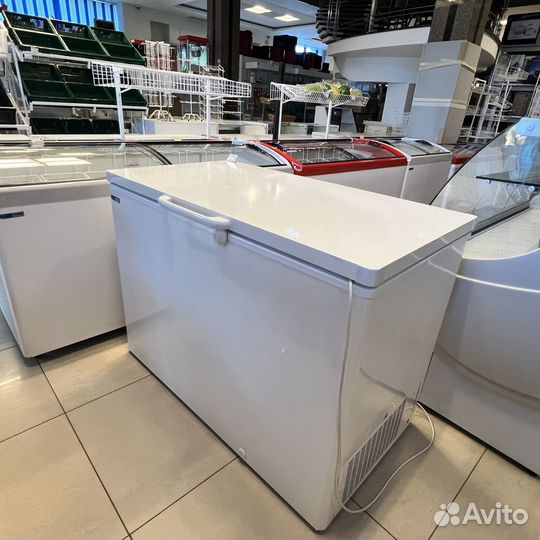 Морозильный ларь 400л с глухой крышкой