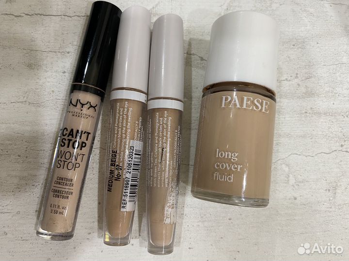 Крем тональный, консилеры