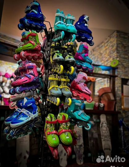 Роликовые коньки детские раздвижные 34 - 37