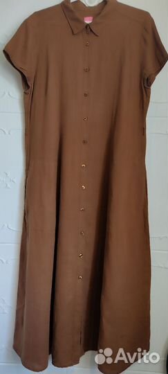 Платье макси, лен 100 %. 46-48 р