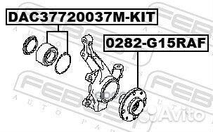 Ступица nissan almera G15RA 12- пер. 0282G15RAF