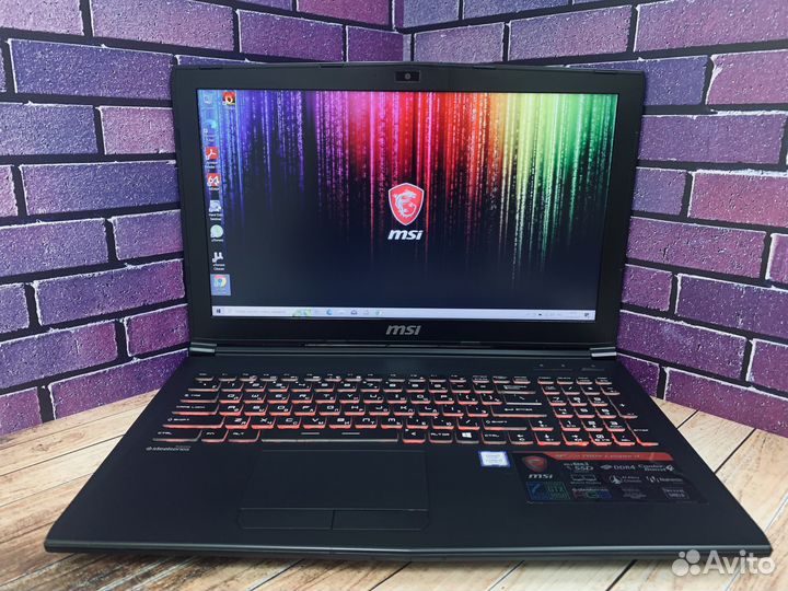 Игровой ноутбук MSI GeForce GTX 16Gb В коробке