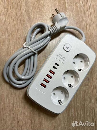Сетевой фильтр удлинитель с usb и type c