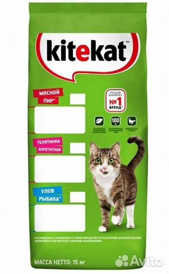 Кошачий корм kitekat/Whiskas