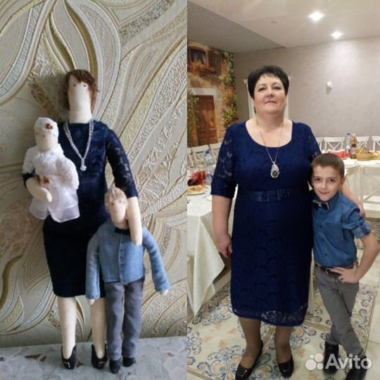 Портретная кукла в стиле Тильда