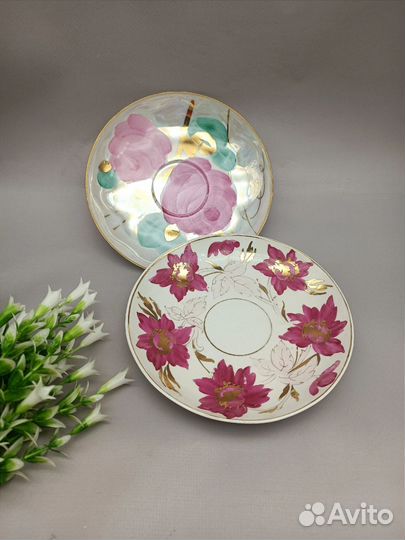 Фарфоровое блюдце Дулево