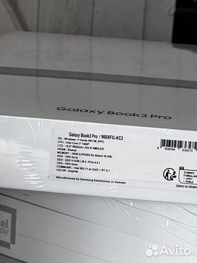 New Samsung Galaxy Book 3 Pro 16