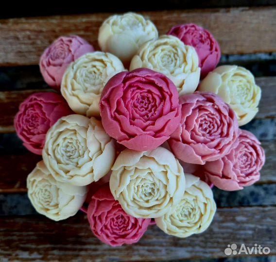 Букет из шоколадных пионов