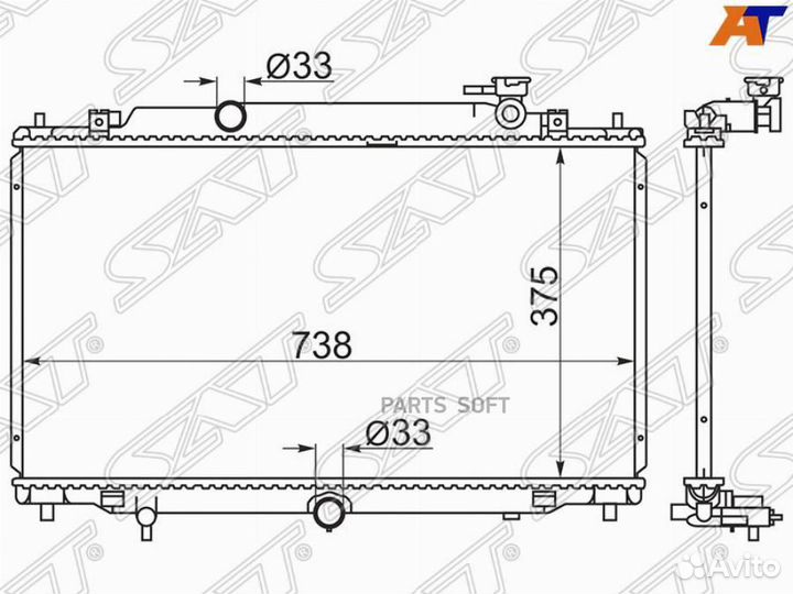 Радиатор охлаждения Мазда 6 12