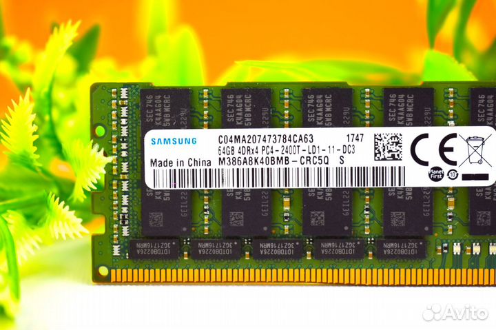 64GB DDR4 ECC REG samsung 2400 MHz