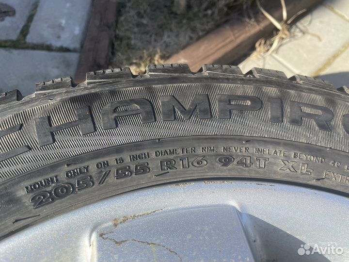 Зимняя резина на дисках r16 - 4 шт, комплектом