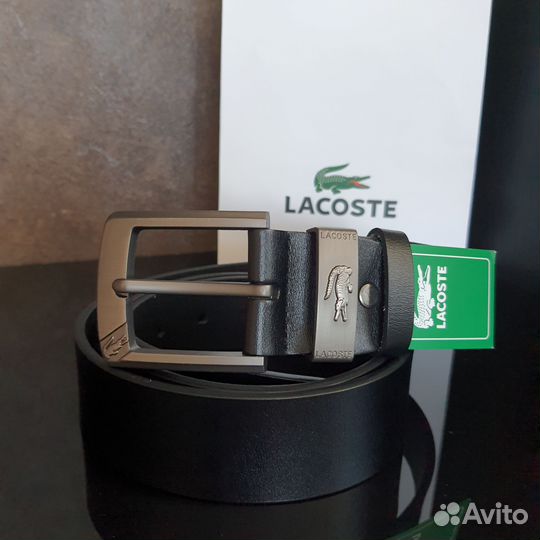 Мужской кожаный ремень Lacoste