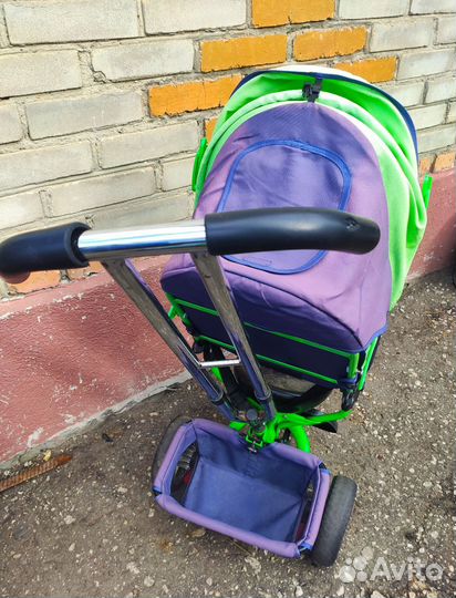 Велосипед детский трёх колесный с ручкой