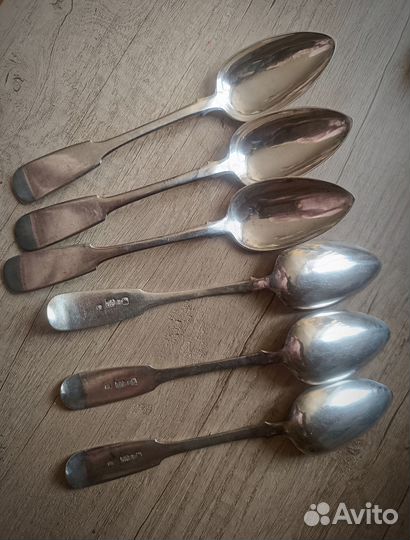 Серебряная столовая ложка 84 пробы 1861 года