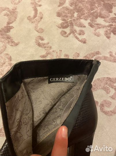 Ботильоны gerzedo кожа осень 39 р