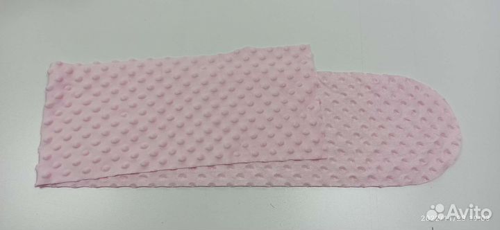 Ткань для рукоделия плюш Минки Дот, сатин19х110см