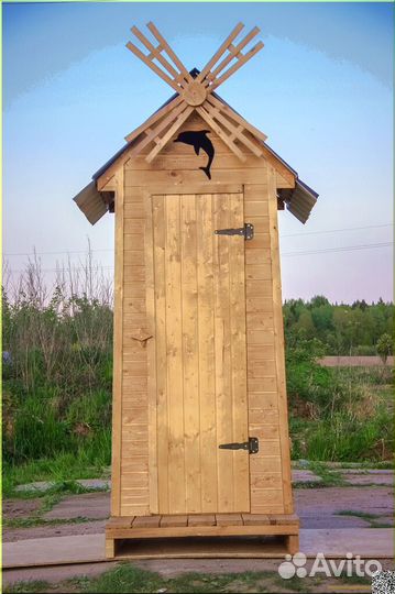 Дачный туалет деревянный BAG335