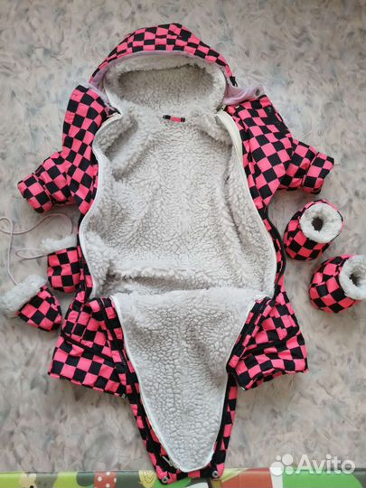 Зимний и демисезонный комбинезон трансформер 68-86