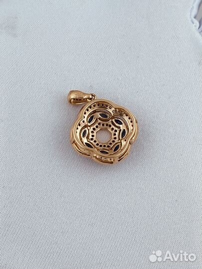 Золотой Кулон 585 пробы с бриллиантами. Рассрочка