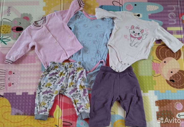 Пакет вещей для девочки и мальчика 62-68