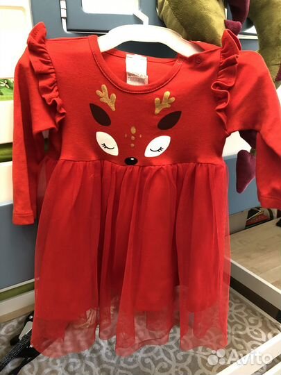 Красивое платье р 80-86, baby go