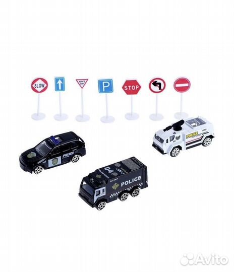 Полицейская парковка синий/ белый