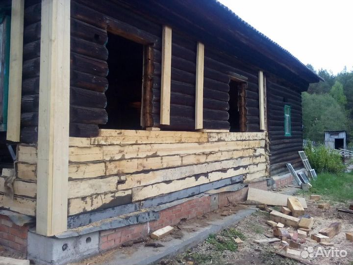 Подъем домов замена венцов