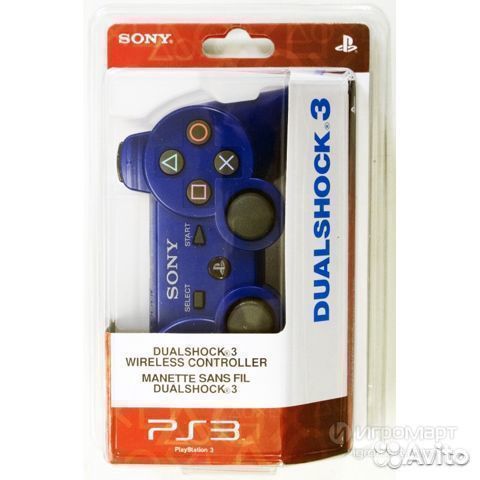 Controller джойстик для приставки Sony PS3 синий