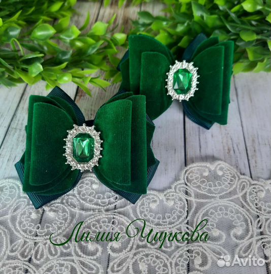Банты для волос ручной работы