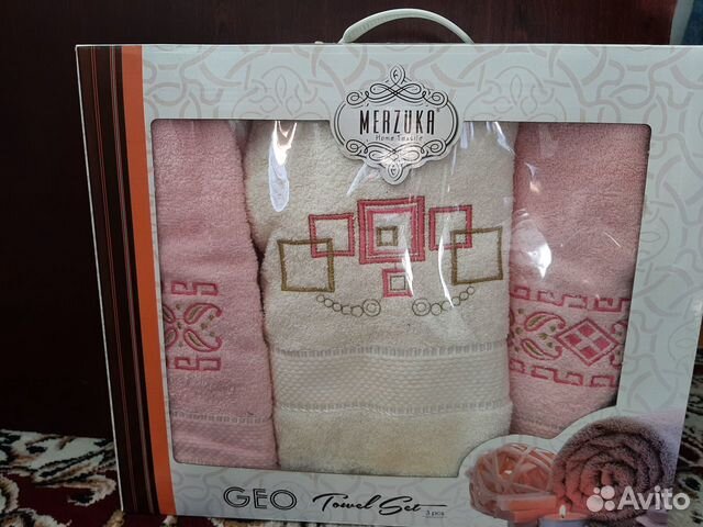 Набор полотенец, 3шт, Турция, в коробке