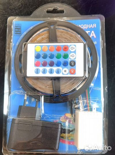 Светодиодная лента rgb с пультом 5 метров (2835)