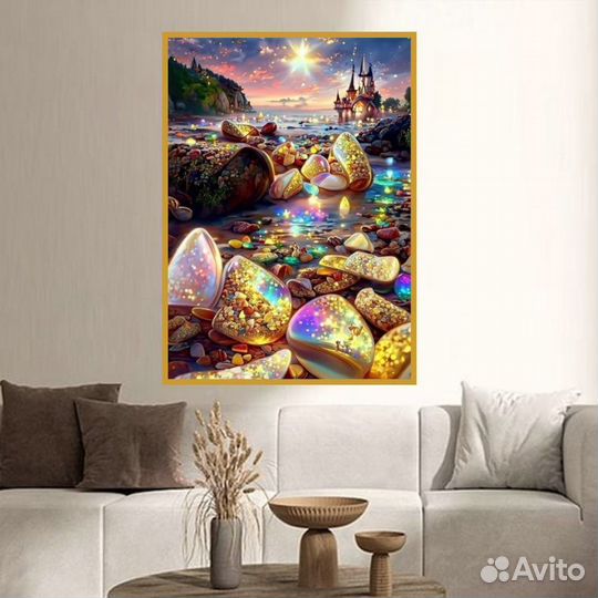 Картины маслом Морской пейзаж с замком