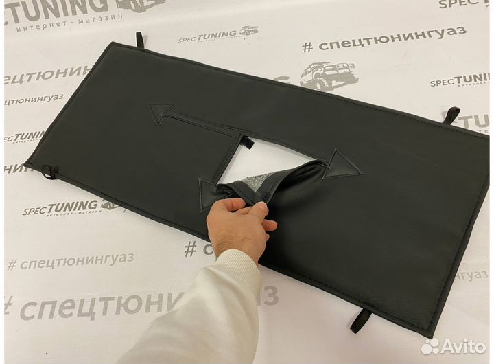 Утеплитель радиатора УАЗ Патриот до 2014 черный