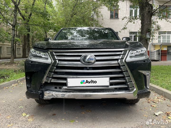 Lexus LX 4.5 AT, 2021, битый, 34 100 км