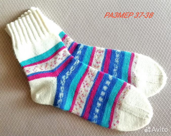 Вязанные носочки, ручная работа