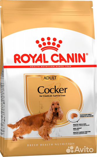 Royal Canin Cocker корм для кокер-спаниелей 12 кг