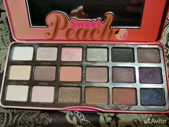 Палетка тени Too faced sweet peach