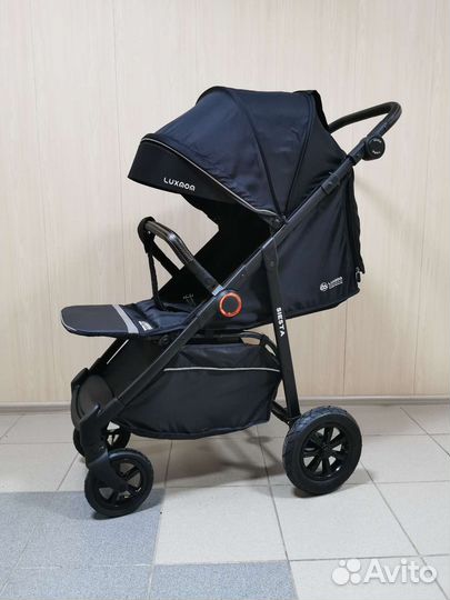 Коляска Luxmom V1 новая с резиновыми колёсами