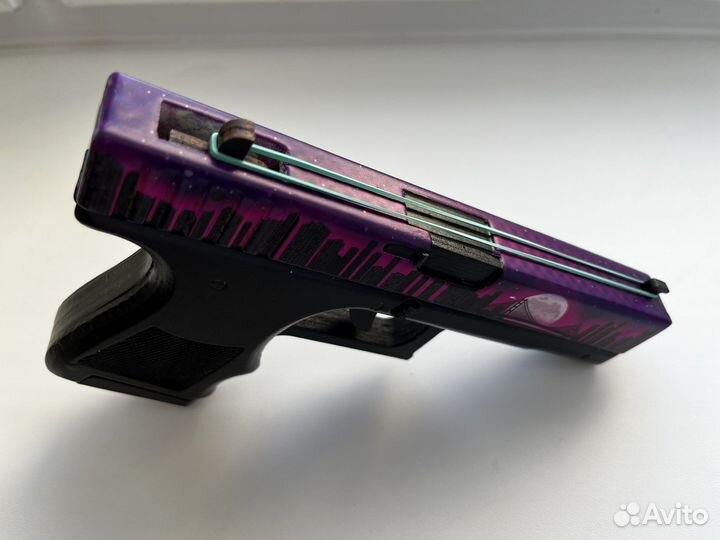 Деревянный пистолет резинкострел Glock-18 из CS:GO