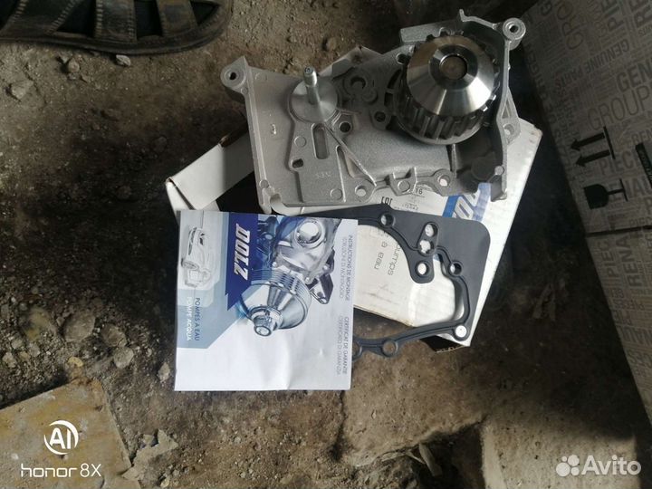 Водяной насос рено логан