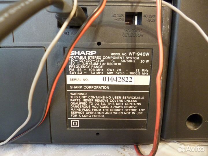 Магнитола sharp WF - 940