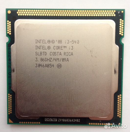 I3-540 3.06GHz LGA1156