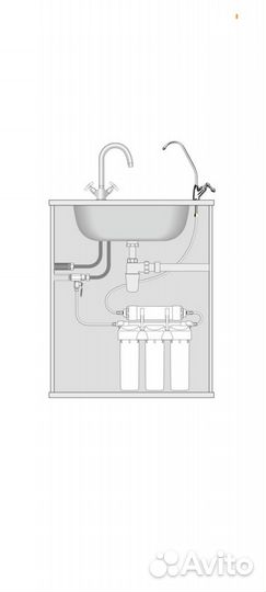 Фильтр для воды под мойку с краном Prio EU310
