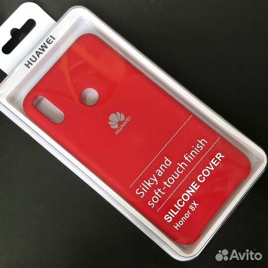 Силиконовый чехол на Honor 8X красный