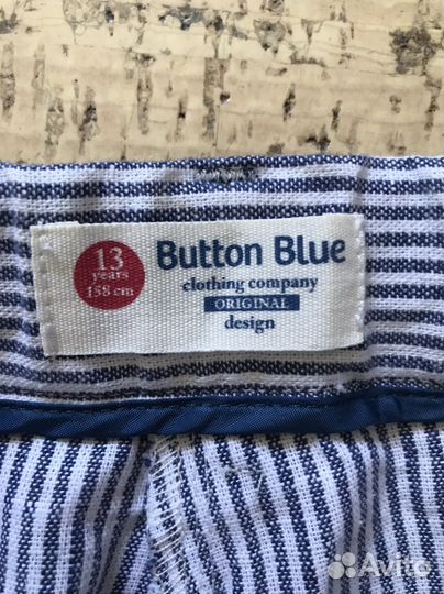 Брюки Button Blue,хлопок